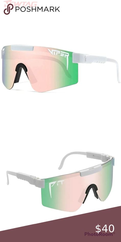 🐝 Pit Viper Series C Uv400  Pink & Green Polarized Woman's Sunglasses Pitvipers Sunglasses, Viper Glasses, Pit Viper Glasses, Pit Viper, Retro Ski, Display Picture, 90s Retro, Things To Buy, Pink And Green