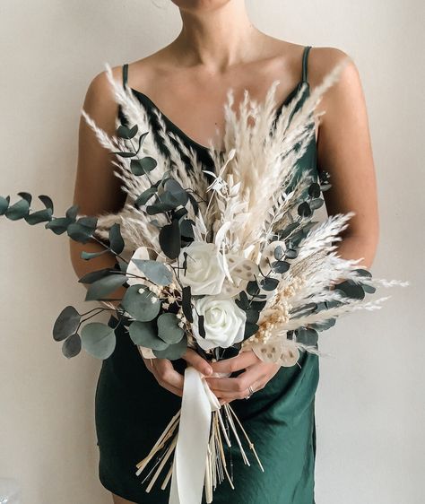 Pampas Wedding Bouquet, Pampas Wedding, Bouquet Dried Flowers, Eucalyptus Bouquet, Greenery Bouquet, Boho Wedding Bouquet, Boho Wedding Flowers, Bridal Bouquet Flowers, Grass Wedding