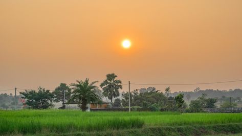 Beautiful view of indian village backgro... | Premium Photo #Freepik #photo #home-garden #park #farm-house #garden-landscape Village Background For Editing, Village Images Indian, Village Images Hd, Indian Village Background, Village Background Indian, Old Indian Village Photography, Village Background, Village Photography, Nature Background Images