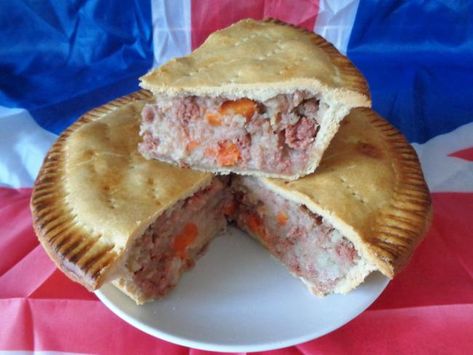 Recipe for corned beef pie | Keighley News Tin Corned Beef Recipes, Cornbeef Pie Recipe, Corned Beef Pie Recipes, Corn Beef Pie, Cornish Meat Pies, Cornish Pie, Corned Beef Pie Uk, Cornish Beef Pasties, Canned Corned Beef Recipe