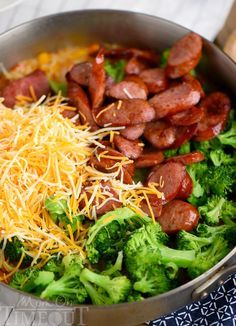 Kielbasa Rice And Broccoli, Kielbasa Rice, Cheesy Kielbasa, Turkey Kielbasa, Broccoli Skillet, How To Cook Kielbasa, Rice And Broccoli, Smoked Sausage Recipes, Sausage Dinner