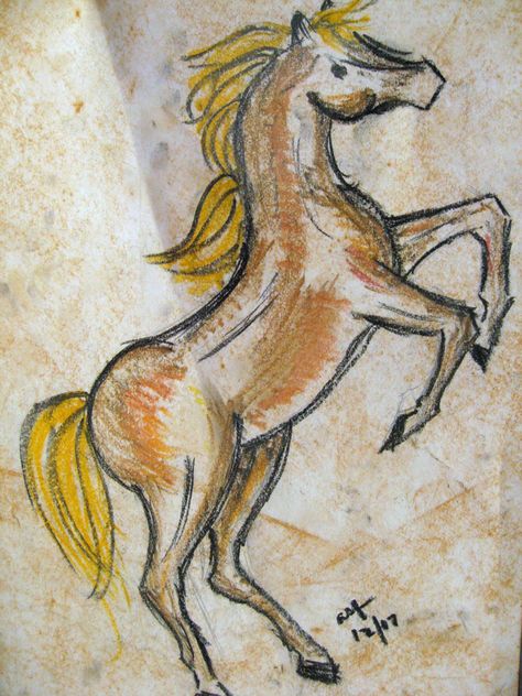 Cave Art Drawing Ideas Check more at https://metaclus.com/cave-art-drawing-ideas/ Yellow Horse, Art Drawing Ideas, Diwali Drawing, Oil Pastel Drawings Easy, 8th Grade Art, Cave Art, Prehistoric Art, Oil Pastel Drawings, A Bull