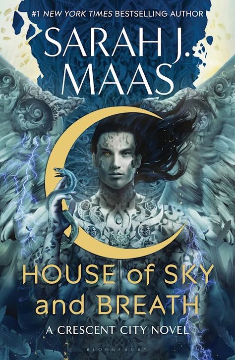 House of Sky and Breath (Crescent City, #2) by Sarah J. Maas | Goodreads House Of Sky And Breath Cover, House Of Sky And Breath Book, Crescent City Cover, Bryce Quinlan And Hunt Athalar, House Of Sky And Breath, Sky And Breath, Hunt Athalar, Bryce Quinlan, 2024 Books