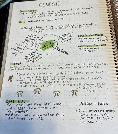 In depth study of Genesis. Notes I took for chapters 1-5 Genesis 1 Bible Study Notes, Bible Study Genesis Chapter 1 Notes, Genesis Chapter 1 Notes, Bible Notes Genesis, Genesis Bible Journaling Notes Chapter 1, Bible Study Notes Genesis, Genesis Bible Study Notes, Genesis Notes, Genesis Bible Journaling Notes