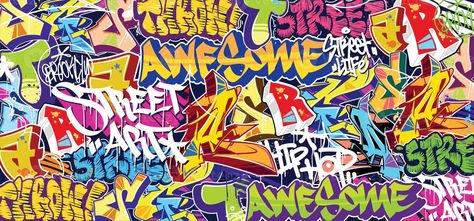 Colorful Graffiti Wall Art Background Street Art Hip-Hop Urban Vector Illustration Background. Seamless amazing graffiti art background Graffiti Art Background, Wall Art Background, Hiphop Graffiti, Hip Hop Wallpaper, Colorful Graffiti, Graffiti Tattoo, Graffiti Wallpaper Iphone, Urban Graffiti, Drawing Wallpaper