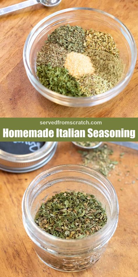 Italian Seasoning Mix Recipe, Italian Seasoning Mix, Italian Seasoning Recipe, Italian Desserts Easy, Homemade Italian Seasoning, Preserving Recipes, Homemade Dry Mixes, Homemade Seasoning, Homemade Spice Mix