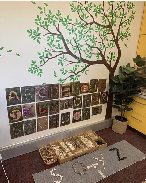 Class Tree Ideas, Abordagem Reggio Emilia, Nature Alphabet, Reggio Emilia Classroom, Curiosity Approach, Reggio Inspired Classrooms, Preschool Decor, Eyfs Classroom, Reggio Classroom