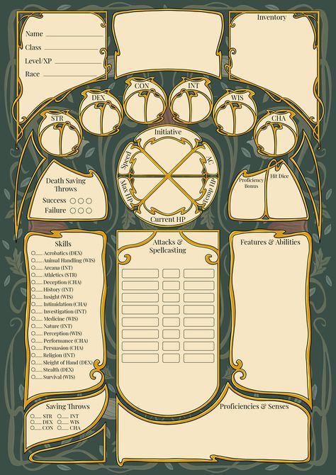 Character Sheet - Spring - Ramona's Ko-fi Shop - Ko-fi ❤️ Where creators get support from fans through donations, memberships, shop sales and more! The original 'Buy Me a Coffee' Page. Dnd Character Sheet Aesthetic, Character Sheet Template Dnd, Dnd Organization, Bard Character Sheet, Dnd Character Sheet Printable, Dnd Printables, Character Sheet Dnd, Dnd Tools, Dnd Cosplay