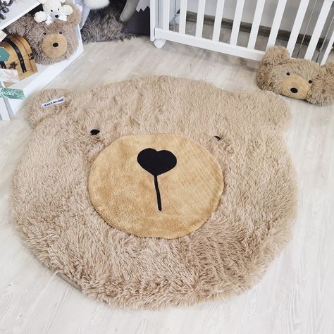 Sleek sellouts! 🤓. Order Custom Woodland Bear Nursery Rug - Soft Fluffy Adventure Themed Baby Room Decor, Cute Personalized Bear Rug Gift at €90.00 #BabyGift #WoodlandBear #CuteRug #NurseryRug #WoodlandDecor #BabyRoom #BabyDecor #PersonalizedRug #BearRug #NurseryDecor Bear Nursery Theme Gender Neutral, Nursery Play Mat, Teddy Bear Rug, Teddy Bear Nursery Theme Girl, Teddy Bear Nursery Theme Gender Neutral, Little Bear Nursery, Teddy Bear Theme Nursery, Baby Boy Nursery Teddy Bear Theme, Bear Room Decor