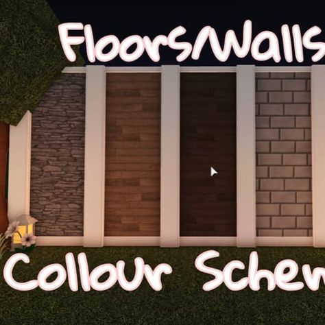 #roblox #robloxbuild #bloxburg #robloxgame Roblox House Color Schemes, Bloxburg Modern House Palette, Blocksburg House Color Palette, Bloxburg House Ideas Walls, Bloxburg Wall And Floor Colors, Bloxburg House Wall Colours Exterior, Walls For Bloxburg, Modern Colour Scheme Bloxburg, Wall Color Bloxburg