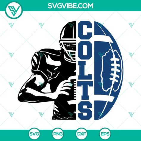 Colts Football Half Player SVG, Colts Team SVG, Half Football Half Player SVG, Football Season SVG By using these design files, you can create stunning logos or graphics that will make a lasting impression. Don’t settle for less – take advantage of these design files and bring your creative ideas to life! Football Sports SVG Files Indianapolis Colts Discover clip art that offers both uniqueness and allure, with the highest quality assured for your projects. Step right in! Our versati Colts Football, Vinyl Decoration, Disney Mouse, Bunny Svg, Sports Svg, Easter Svg, Disney Family, Indianapolis Colts, Football Season