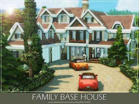 Sims 4 Perfect Family, Sims 4 Houses 8 Bedrooms, Sims 4 Family House Ideas, Sims 4 Family Home Base Game, Sims 4 Base Game Family House, Sims 4cc House, Ts4 Base Game House, Sims Basegame House, Sims 4 House Download Cc Base Game