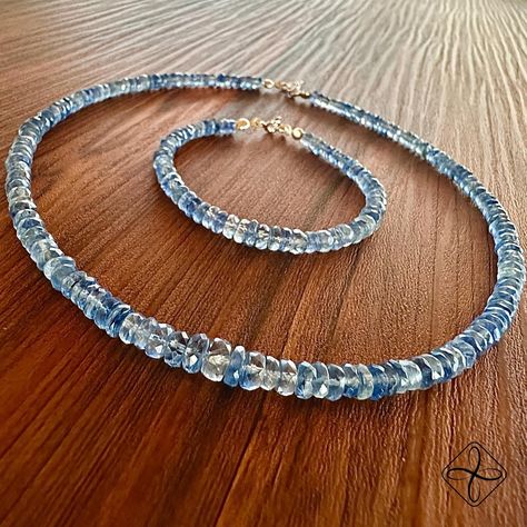 ✨Kyanite Necklace and Bracelet Set ✨ Designed Using Gem Quality Original Kyanite Stone and 925 Sterling Silver Set Design, Bracelet Set, Gems, 925 Sterling Silver, Sterling Silver, Stone, The Originals, Silver, Instagram