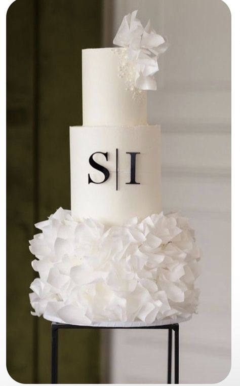 Schaumburg Illinois, Color Cake, Black And White Wedding Cake, Wedding Cake Pearls, Black Wedding Cakes, Dream Wedding Cake, Dream Wedding Decorations, White Wedding Theme, White Wedding Cakes