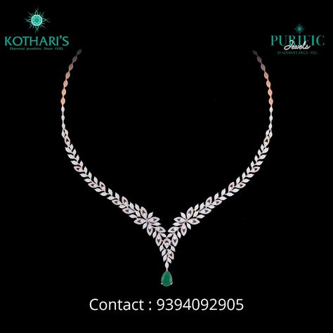 18 Carat  Rose Gold Diamond Necklace from Purific Jewels by Kothari's Jewellery Color-E-F ,Clarity-VVS, Diamond wt - 8.64cts, Gross wt- 33.70gm. Diamond Light Weight Necklace, Fancy Necklace Gold, Diamond Necklace Simple Classy, Diamond Necklace Set Simple, Real Diamond Necklace Set, Bridal Diamond Necklace Indian, Small Diamond Necklace, Antique Diamond Necklace, Delicate Diamond Necklace