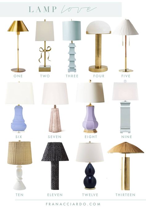 13 Table Lamps I'm Loving Table Lamp Trends 2024, Mismatched Nightstand Lamps, Statement Lamp Living Room, Colourful Bedside Table, Mismatched Nightstands, Affordable Table Lamps, Small Space Interior, Affordable Nightstand, Statement Lamp