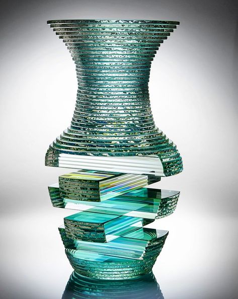 Organic Lighting Design, Solid Vase, Organic Lighting, Glass Art Products, Concrete Sculpture, Contemporary Glass Art, Laminated Glass, Crystal Figurines, Glass Artwork