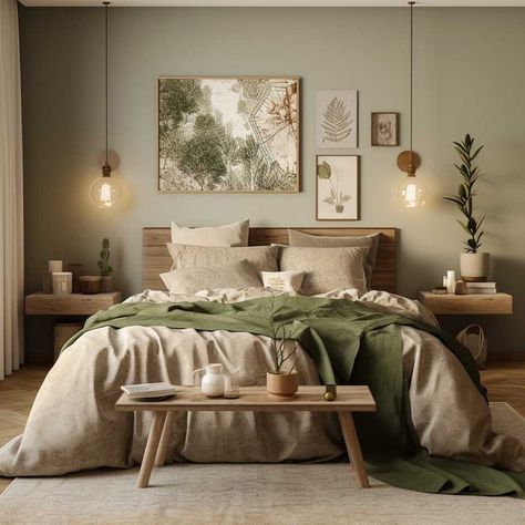 Small Bedroom Ideas For Couples, Minimalist Bedroom Decor, Earthy Bedroom, Wall Panels Bedroom, Bedroom Trends, Bedroom Renovation, Bedroom Decor Ideas, Creative Home Decor, Bedroom Layouts