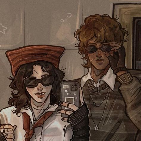 Sirius And Remus, Marauders Fanart, Marauders Fan Art, Drawing Procreate, All The Young Dudes, Harry Potter Marauders, Yes I Have, Mirror Pic, Marauders Era