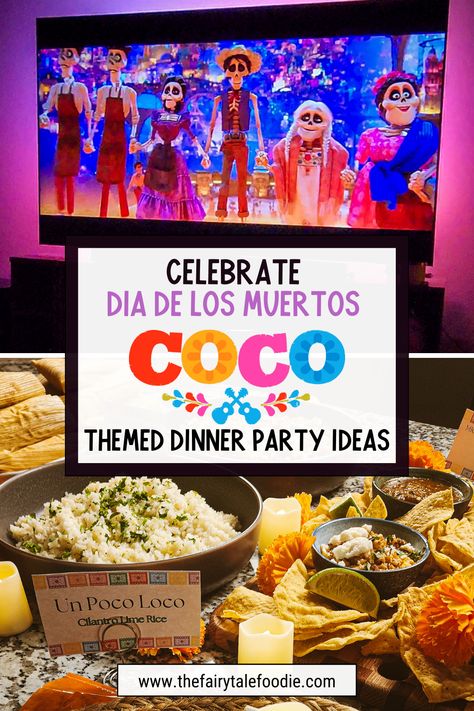 Host a unique Coco-inspired dinner night with authentic Mexican dishes and magical touches. Dive into the Just Keep Cooking Cookbook to create an unforgettable Disney dinner and movie night. With complete recipes and themed menus, this cookbook helps you bring Coco and other Disney favorites to life at the table. Coco Themed Dinner, Disney Themed Movie Night Dinner, Hercules Movie Night, Movie Night Meals, Disney Dinner And Movie Night, Dinner Movie Night, Disney Movie Themed Dinner, Themed Dinners Ideas, Authentic Mexican Dishes