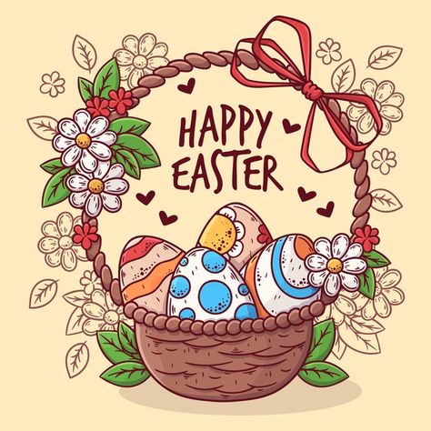 Happy Easter Eggs Design, Easter Day Aesthetic, Easter Day Drawing, Easter Design Graphic, Happy Easter Aesthetic, Easter Drawings Ideas, Happy Easter Drawing, Happy Easter Art, Easter Drawing