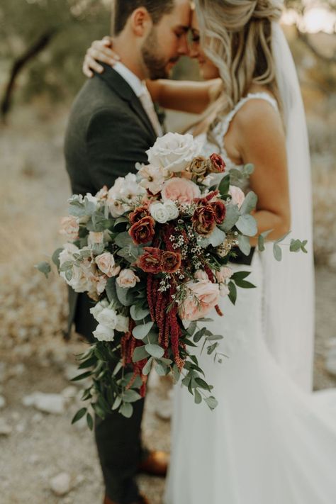 Blush Fall Wedding Flowers, Burgundy And Taupe Wedding, Cabernet Wedding Colors Flowers, Rose Color Wedding, Maroon And Blush Wedding Flowers, Amaranth Wedding Bouquet, Maroon And Pink Wedding Flowers, Burgundy Blush And Sage Bouquet, Wine And Blush Bouquet