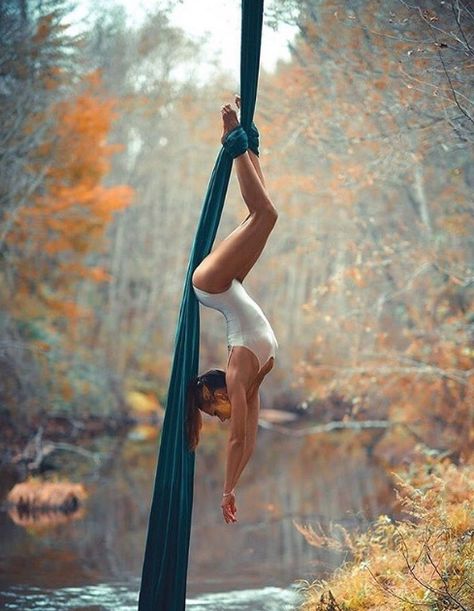 Aerialist Workout, Aerial Yoga Poses, Aerial Silk, Yoga Nature, Aerial Hammock, Aerial Fitness, Aerial Acrobatics, Sup Yoga, Aerial Dance