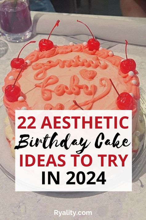 I am DEFINITELY recreating one of the ideas on this list for my 25th birthday cake Publix Birthday Cakes, 25th Birthday Ideas For Her, 30th Birthday Cake For Women, 25th Birthday Cake, Birthday Cake For Women Elegant, Aesthetic Birthday Cake, My 25th Birthday, 25th Birthday Cakes, Birthday Cake Decorating Ideas