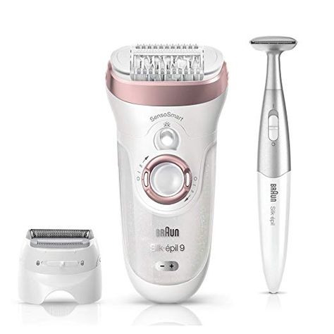 AmazonSmile: Braun Epilator, Hair Removal for Women, Series 9-890 Silk-Epil Sensosmart Epilator with Shaver and Face / Bikini Trimmer: Beauty Best Epilator, Braun Silk Epil 9, Braun Epilator, Hair Removal Women, At Home Hair Removal, Hair Removal Methods, Hair Removal Device, Facial Hair Removal, Unwanted Hair