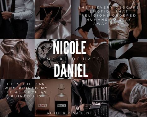 Nicole And Daniel Rina Kent, Empire Of Hate Rina Kent, Jonathan King, Edits Inspiration, Book Couples, Pic Aesthetic, Empire Series, Books Fiction, Rina Kent