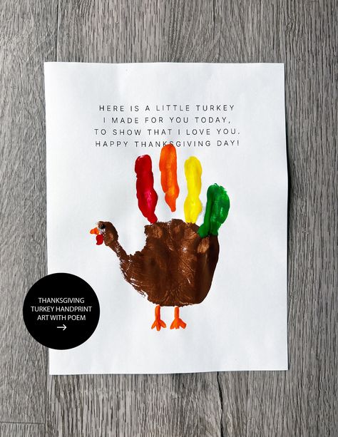 "WHAT YOU'LL GET ----- You will receive (1 PAGE) 8.5\" x 11\" format PDF file of the Thanksgiving Turkey Poem Handprint Art. This is a a great Thanksgiving Activity for Thanksgiving Coloring Sheets. This is a .PDF format and IS NOT EDITABLE. Please note that this is a digital download only, no physical product will be shipped. Also, the painted handprints are for example purposes and not included in the print. WHAT YOU'LL DO ----- 1. Checkout and download file(s) to your computer. 2. Open up the .PDF file(s). 3. Choose a paper. Picking a card stock or thicker paper will give you better results! 4. Print the file on your home computer or take it to a print shop. (Staples, Office Max, local print shop, etc.) QUESTIONS -----  If you have any problems or concerns, please feel free to contact m Turkey Picture Craft, Turkey Handprint Art, Turkey Poem, Hand Turkeys, Thanksgiving Coloring Sheets, Gratitude Tree, Turkey Handprint, Art Thanksgiving, Thanksgiving Activity