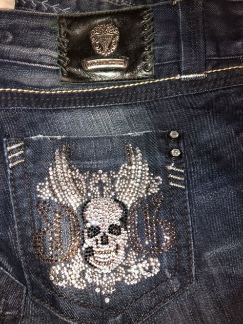 Rhinestone Clothes Y2k, Y2k Pants With Gems, Y2k Gem Pants, Y2k Jeans With Gems, Low Rise Rhinestone Jeans, Low Rise Bling Jeans, Y2k Rhinestone, Bedazzled Jeans, Rhinestone Jeans