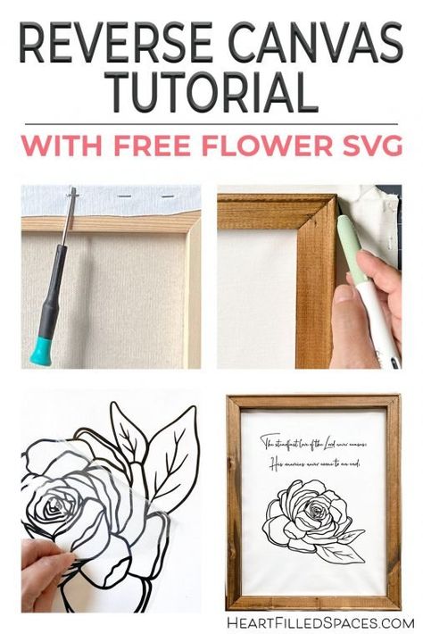 Diy Canvas Cricut Vinyl Projects, Diy Flower Art Canvas, Cricut Projects Vinyl Free Printables Wall Art, Cricut Artwork Wall Art, Cricut Canvas Projects, Cricut Wall Art Ideas, Wall Art With Cricut, Cricut Wall Art, Cricut Wall Decor