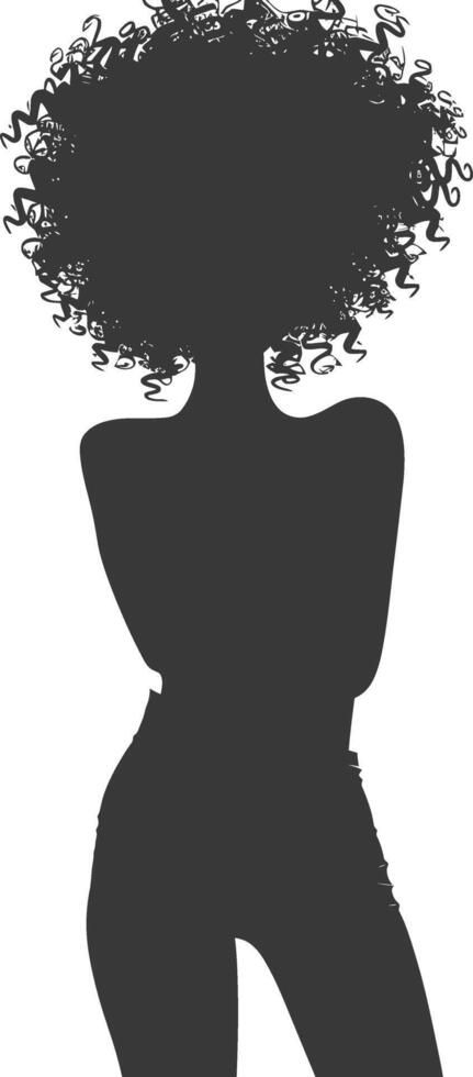 silhouette woman with afro hair style full body black color only Afro Silhouette, Afro Drawing, Black Woman Silhouette, Girl Silhouette, Curly Afro, Wedding People, Black Curly Hair, Woman Illustration, Woman Silhouette