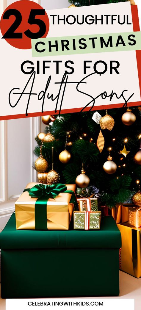 Stumped on what to get your grown son for Christmas? We've got you covered! Check out these 25 thoughtful and unique gift ideas that will make him feel appreciated and loved. From practical gadgets to personalized treasures, there's something here for every style and interest. Click the link for the ultimate gift guide for your grown son this holiday season! #ChristmasGifts #GiftIdeas Christmas Gifts For Sons Girlfriend, Christmas Gifts For Adult Son, Christmas Gifts For Grown Children, Practical Christmas Gifts For Adults, Christmas Gift Ideas For Adult Children, Sibling Gifts Christmas, Gifts For Adult Son, New Years Presents Ideas, Original Christmas Gifts