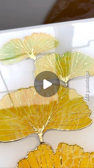 Gold Leaf Art Ideas, Lippan Art, Paintings Artwork, Instagram Autumn, Gold Leaf Art, Painter Artist, Foil Art, Fluid Painting, Autumn Vibes