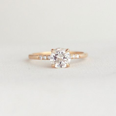 Pave Setting Engagement Ring, Setting Engagement Ring, Green Sapphire Engagement Ring, Solitaire Diamond Ring, Pave Engagement Ring, Yellow Gold Engagement, Sapphire Diamond Ring, Yellow Gold Engagement Rings, Engagement Rings Oval