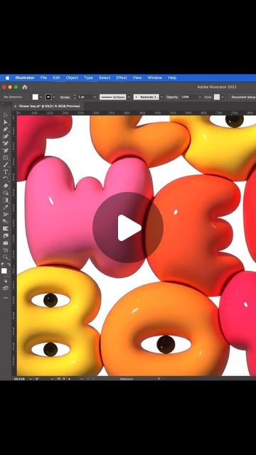 Goodtype | Hand Lettering + Typography on Instagram: "Learn how to inflate your type in Illustrator in this quick tutorial by @cotidianadesign 🔥 #goodtype #strengthinletters #typography #artistsmeanbiz #adobeillustrator #illustratortutorial #graphicdesign #typeyeah #typegang #designtutorial #learndesign #typedesign" Hand Lettering Typography, Lettering Typography, Learning Design, Illustrator Tutorials, Letter S, Type Design, Visual Design, Design Tutorials, Hand Lettering