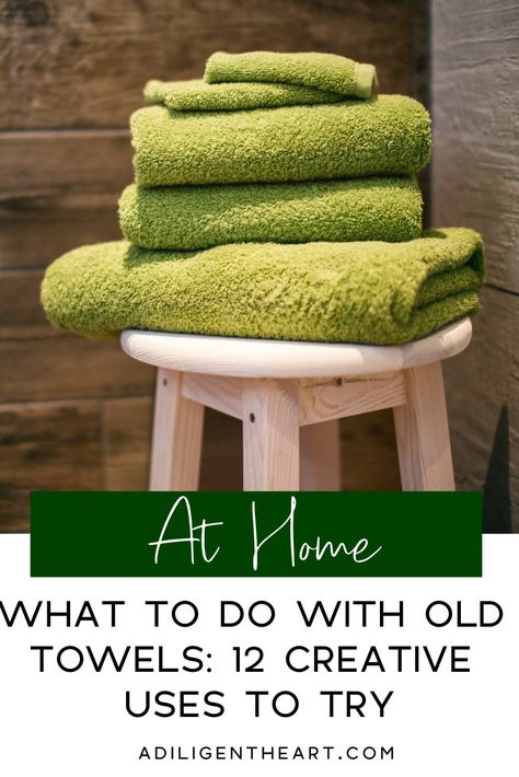 What To Do With Old Towels, Old Bath Towels Upcycle, Repurpose Towels, Recycled Towels, Upcycled Purse, Diy Towels, Old Towels, Pretty Kitchen, Small Towel