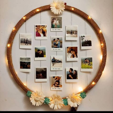 No matter what your budget or what he’s into, we’re betting there’s a gift below that fits the bill. Photo Hoop Ideas, How To Make Frames Diy, Handmade Wall Decor Crafts, Photo Frame Design Creative, Photo Frames On The Wall, Anniversary Wall Decoration Ideas, Gifts For Him 2022, Birthday Wall Decorations, Photo Frame Gift Ideas