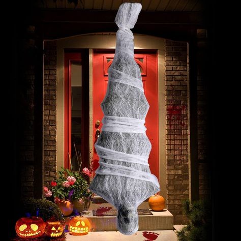 Halloween Decorations Hanging, Tree Props, Halloween Decorations To Make, Scary Halloween Decorations Outdoor, Halloween Lights Decorations, Halloween Decorations Outdoor, Halloween Skeleton Decorations, Haunted House Props, Scary Halloween Decorations