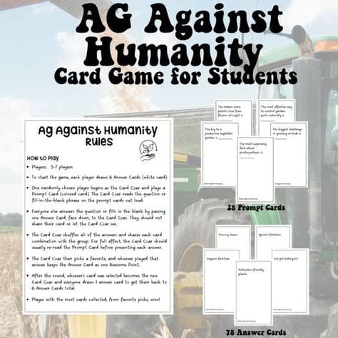 For Young Aggies | Teachers Pay Teachers Ag Teacher Classroom Ideas, 4h Games, Agriculture Education Activities, Agriculture Lessons, Classroom Plants, Ag Club, Agriculture Education Classroom, Agriculture Classroom, Ffa Week