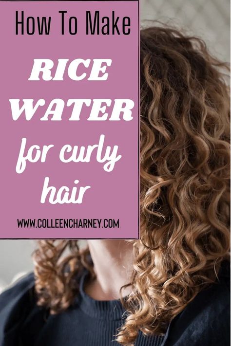 How To Make Rice Water For Curly Hair - Damaged Curly Hair Repair, Curly Hair Repair, Easy Curly Hair Styles, Naturally Curly Hair Tips, Diy Curly Hair, Damaged Curly Hair, No Shampoo, Repair Split Ends, Easy Curly Hair