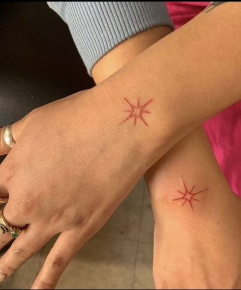 Infinity Tattoos For Couples, Infinity Couple Tattoos, Tattoos For Couples, Funky Tattoos, Handpoke Tattoo, 4 Tattoo, Matching Couple Tattoos, Infinity Tattoos, Red Ink Tattoos