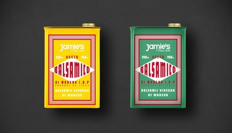 jamies_italian_009 Italian Futurism, Italian Deli, Home Security Tips, Food Branding, Vintage Packaging, Food Packaging Design, Authentic Italian, Food Products, Creative Packaging Design