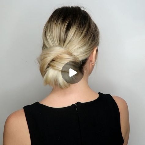 Spanish Bun Hairstyle, Hair Knot Bun, How To Make Bun, How To Make A Bun, Simple Hair Bun, Simple Buns, Simple Bun Hairstyles, Knotted Bun Tutorial, Sleek Bun Hairstyles