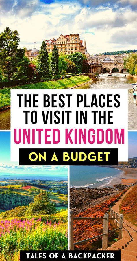 How to explore the UK on a budget. We all know the UK is a pretty expensive country to visit. Here's my guide to explore the UK on a budget and the cheapest places to visit in the United Kingdom. #uk #budgettravel  |How to explore the UK on a budget| Backpacking the UK | UK budget travel | England budget travel | Country To Visit, Cheap Places To Visit, London Bucket List, United Kingdom Travel, Budget Travel Destinations, Backpacking Europe, Budget Planer, Countries To Visit, Koh Tao