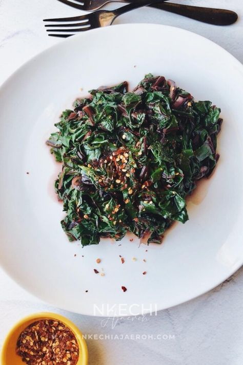 Easy Sautéed Beet Greens Recipe (Healthy and Delicious)! - Nkechi Ajaeroh Beet Leaf Recipes, Beet Greens Recipe, Beet Green Recipes, Beet Leaves, Sauteed Beet Greens, Fresh Beets, Beet Greens, Coffee Ideas, Sauteed Vegetables