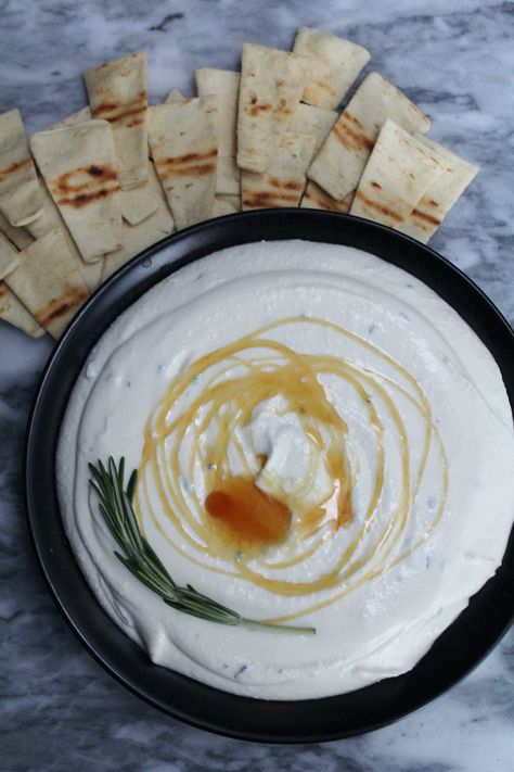 Rosemary & Honey Whipped Feta Dip Honey Whipped Feta, Easy Sauces, Savoury Sauces, Dip For Veggies, Rosemary Honey, Whipped Feta Dip, Healthy Sauces, Feta Dip, Whipped Feta