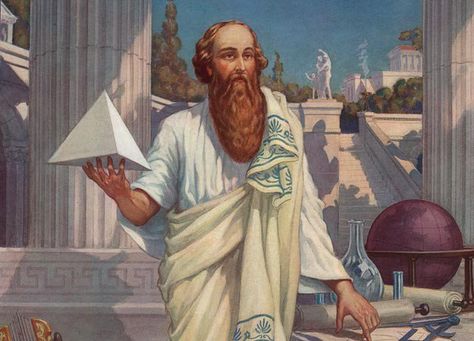 Así era la vida en la escuela mística de Pitágoras hace 2,550 años _Pythagoras-Main Ancient Greek Philosophers, Math Genius, Solfeggio Frequencies, Education In India, Pythagorean Theorem, Greek Philosophers, Samos, Philosophers, Flower Of Life